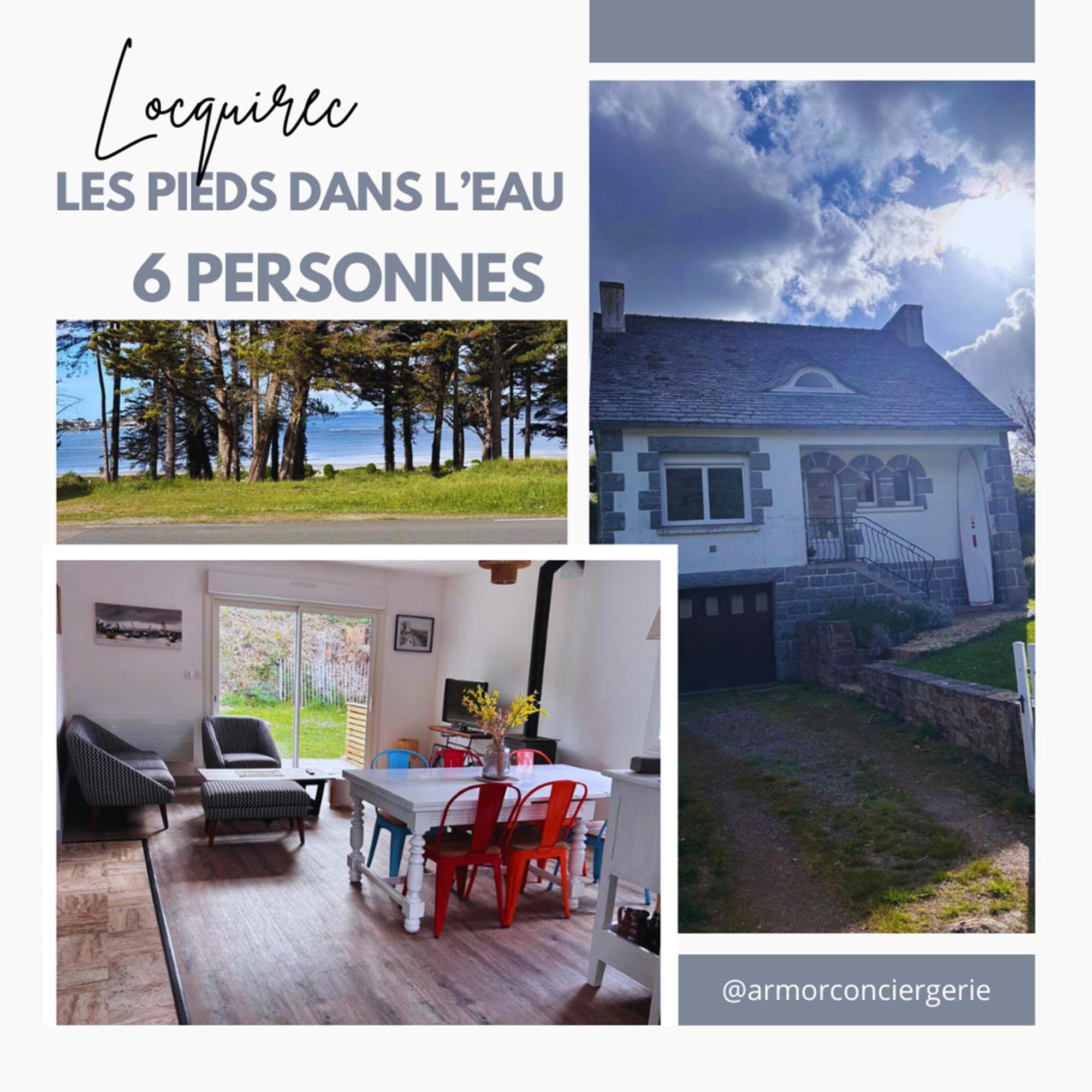 Locquirec Les Pieds Dans L'Eau 6 Personnes Villa Exterior photo